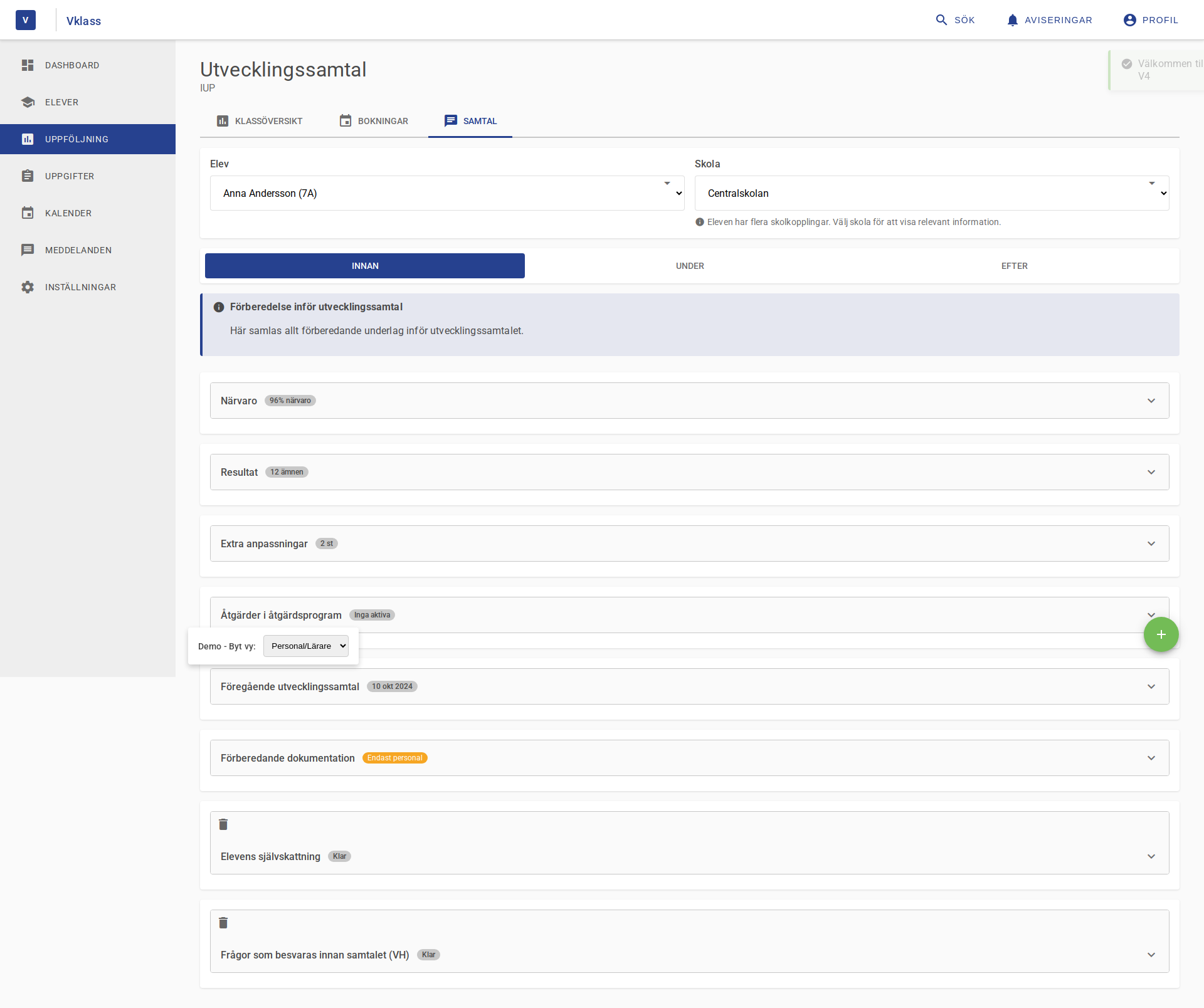 Screenshot of Version 4
