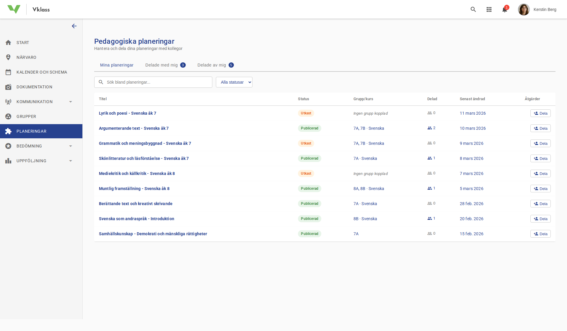 Jönkoping Kommun - Pedagogisk planering screenshot